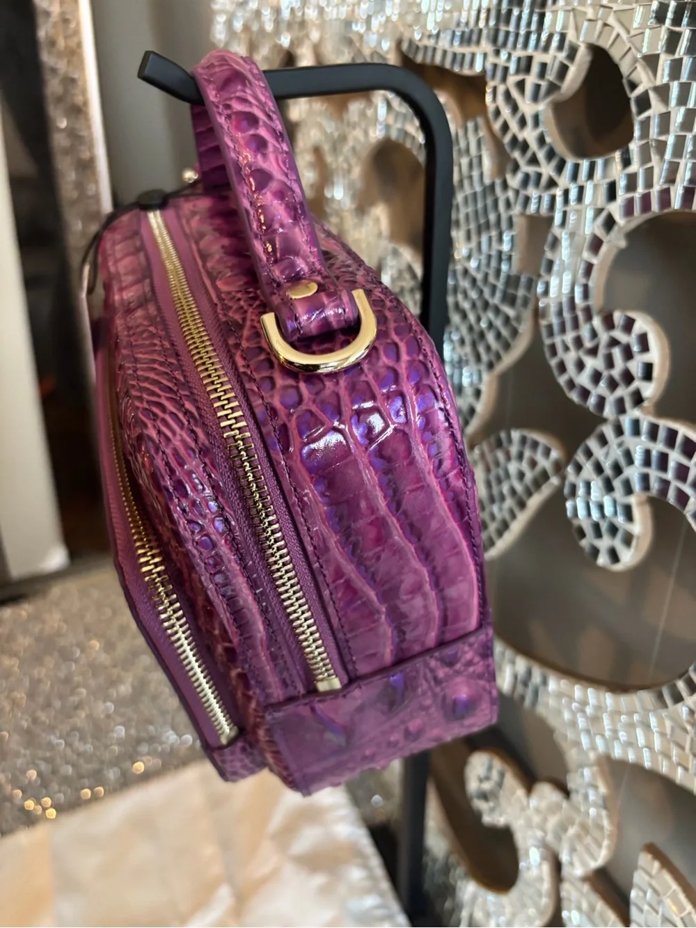 💕Brahmin Tori Dewberry Leather Top-Handle Bag